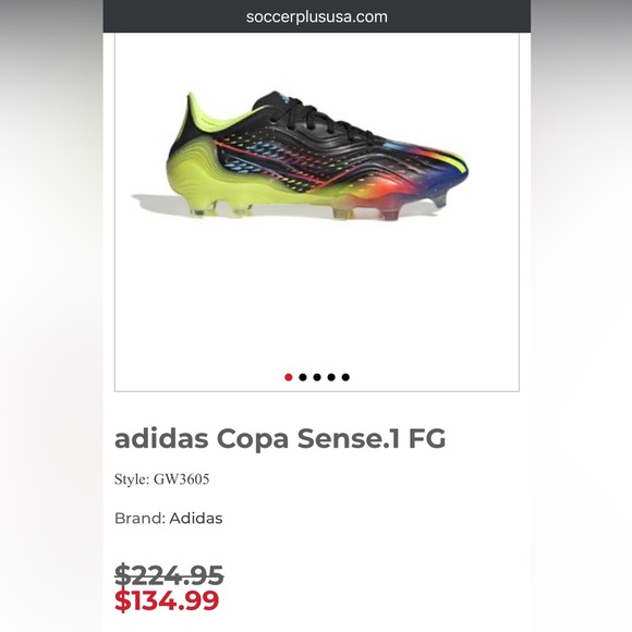 Adidas Copa Sense.1 FG firm ground soccer cleats boots - Picture 10 of 11